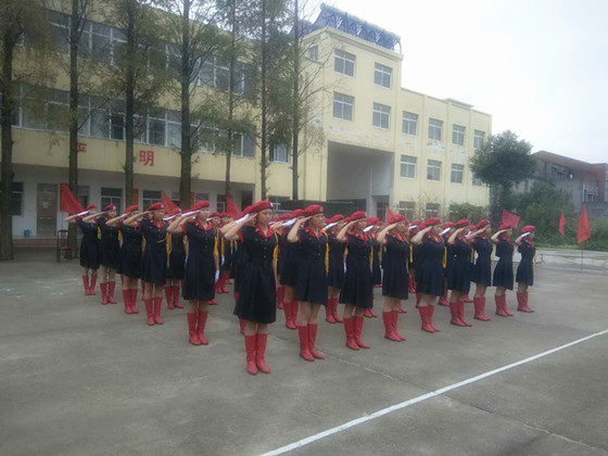 2017年9月28日 仙商新老礼仪队员在幺湾训练基地合练